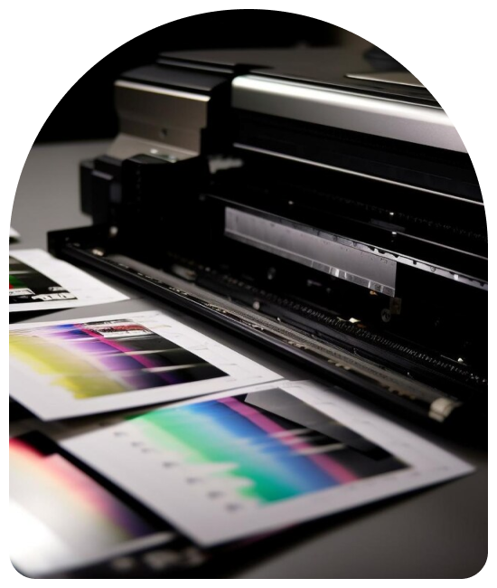 Photo of a digital printing press at Beck's Printing Services